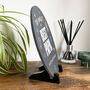 Personalised The World's Best Dad Circular Slate With Stand 20cm, thumbnail 3 of 6