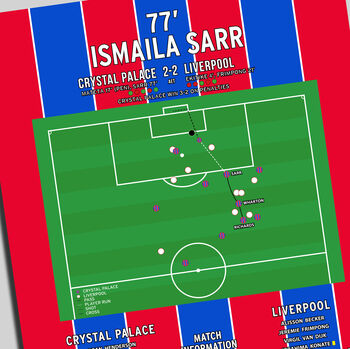 Ismaila Sarr Community Shield 2025 Crystal Palace Print, 2 of 2