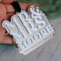 Personalised Acrylic First Christmas Mr And Mrs 3D Bauble, thumbnail 3 of 8