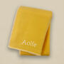 Personalised Fleece Blanket, Custard, thumbnail 1 of 5