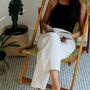 Panama Palm Leafy Printed Deckchair, thumbnail 8 of 9
