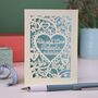 Personalised Papercut Wedding Card, thumbnail 6 of 8