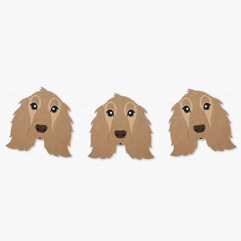 Cocker Spaniel Puppy Dog Party Garland, 3 of 5