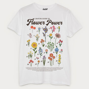 Flower Power Men's Flower Guide T Shirt, 5 of 5