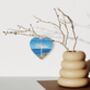 Land’s End Signpost, Hanging Wooden Heart Collage Art Of Cornwall, thumbnail 2 of 2