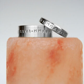 Personalised Sterling Silver Engraved Band Ring, 2 of 11