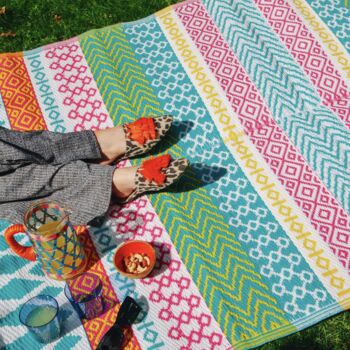 Colourful Outdoor Rug, 3 of 12
