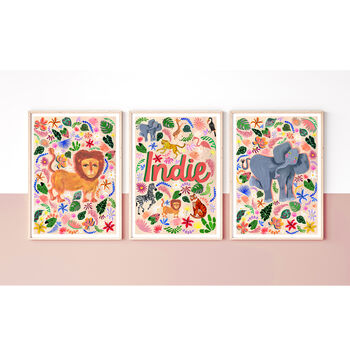 Safari Animal Name Print Set, 2 of 12