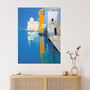 Reflections Of Venice Blue Yellow Bold Wall Art Print, thumbnail 1 of 6