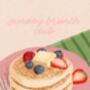 Sunday Brunch Club | Pancake Stack Print, thumbnail 2 of 2
