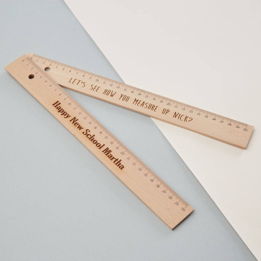 Personalised Large Wooden Ruler, 1 of 3