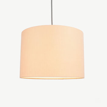 Linen Peach Lampshade, 3 of 9