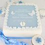 Blue Boys Christening Baptism Cake Decoration Kit, thumbnail 3 of 3