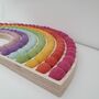 Rainbow Plywood And Wool Pom Pom Decoration, thumbnail 6 of 6