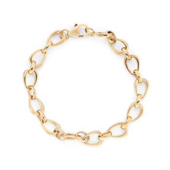Egerton Gold Plated Raindrop Link Bracelet, 4 of 5