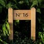 Bespoke Solid Oak Two Post Sign – Custom Font And Traditional Mortise Joinery, thumbnail 1 of 6