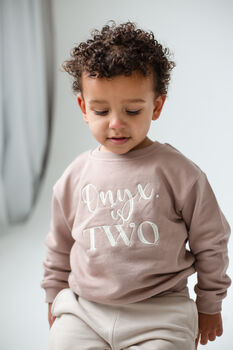 Personalised 'Two' Second Birthday Sweatshirt, 2 of 8