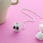 Happy Marshmallow Charm Necklace, thumbnail 2 of 3