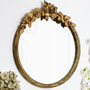 Canova Floral Gold Round Mirror, thumbnail 1 of 5