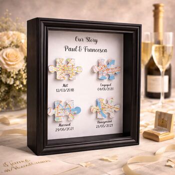 Wedding Gifts Met Engaged Married Locations Print, 9 of 12