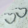 Geometric Heart Cube Hoop Earrings, thumbnail 1 of 3