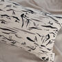 Natural Linen And Black Landscape Cushion, thumbnail 2 of 4