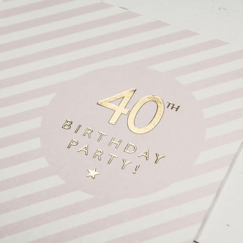 40th Birthday Party Invites, 2 of 2