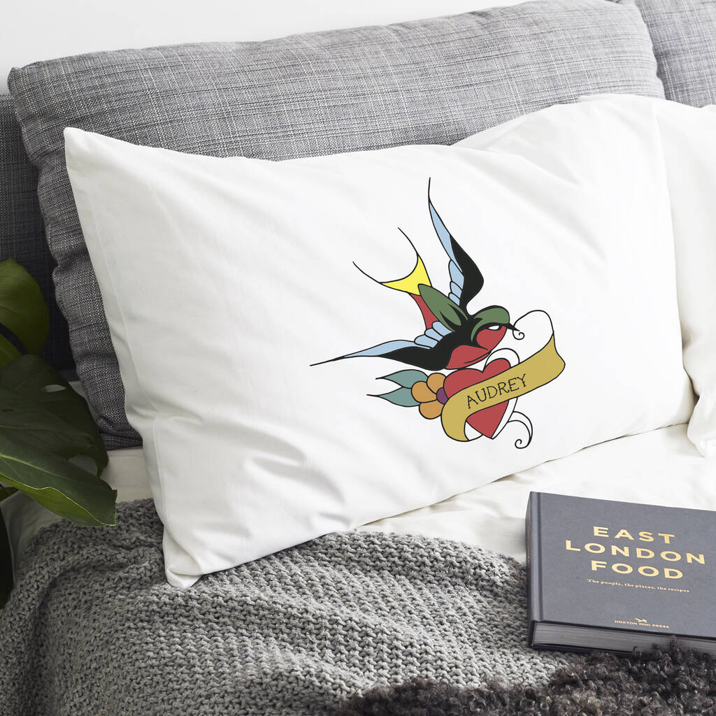 Personalised 'Tattoo' Pillow Case By A Piece Of