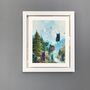 Pastel Cats In The Mountains Cat Giclee Print, thumbnail 2 of 4