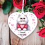 Personalised White Persian Cat Love Decoration, thumbnail 1 of 2