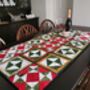 Patchwork Table Runner, Deep Reds, Greens And Browns, thumbnail 8 of 8