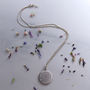 Diamond Latitude And Longitude Necklace In Silver, thumbnail 6 of 7