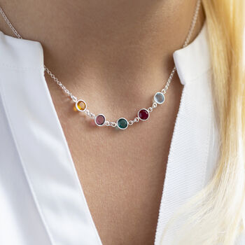 Family Birthstone Link Necklace, 2 of 12