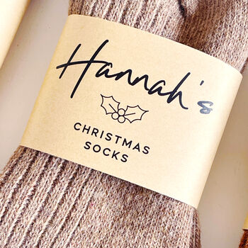 Personalised Christmas Sock Gift Choice Of Six Colours, 7 of 10