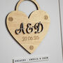 Personalised Love Padlock Print For Couple, thumbnail 2 of 3