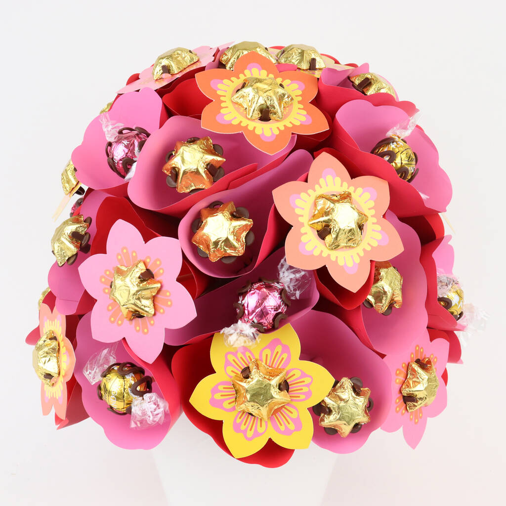 Grand Sunrise Chocolate Flower Arrangement By Edible Blooms | notonthehighstreet.com