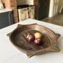 Large Antique Indian Handcarved Wooden Parat Dough Bowl, thumbnail 2 of 6