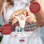 Personalised Christmas Photo And Message Metal Hanging Sign, thumbnail 2 of 2
