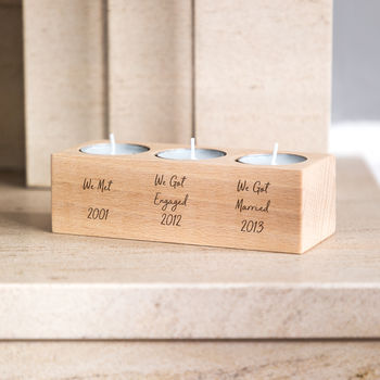 Personalised Anniversary Gift Candle Holder, 5 of 5