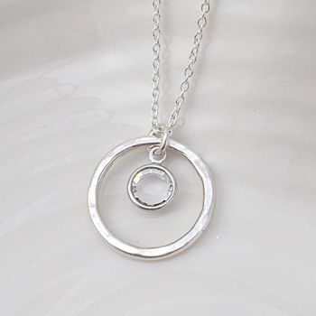 April Birthstone Necklace By Sophie Jones Jewellery
