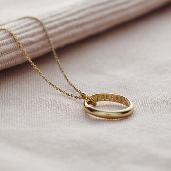 Personalised Secret Script Ring Necklace, 3 of 12