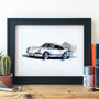 Porsche Carrera Gt Car Illustration, thumbnail 1 of 5