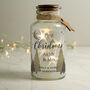Personalised Christmas Tree LED Glass Jar – Christmas Light Decoration, thumbnail 3 of 4
