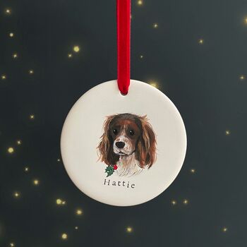 Dog Portrait Christmas Decoration, Gift For Dog Lover, 9 of 12
