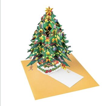 Pop Up 3D Christmas Tree Greeting Card, 4 of 4
