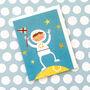 Mini Astronaut Greetings Card, thumbnail 1 of 5