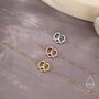 Sterling Silver Pretzel Heart Knot Bracelet, thumbnail 7 of 12