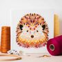 Mandala Hedgehog Cross Stitch Kit, thumbnail 1 of 4