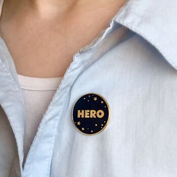 Everyday Hero Enamel Pin Badge, 11 of 12