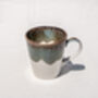 Green V Shaped Handmade Porcelain Mug, thumbnail 6 of 7